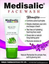 Medisalic Face Wash - 100ml Enriched with Jojoba and Tea Tree Extracts-For All Skin Types-thumb1