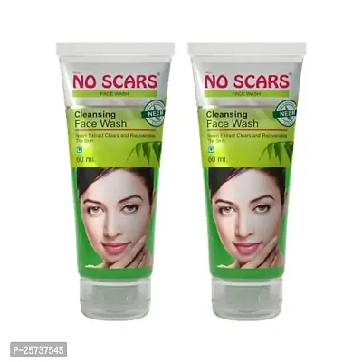 No Scars Neem Face Wash,Rejuvenates skin and fights Acne with Neem Extracts-60ml