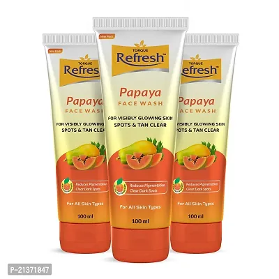 Refresh Papaya Face Wash 100ml Pack Of 3