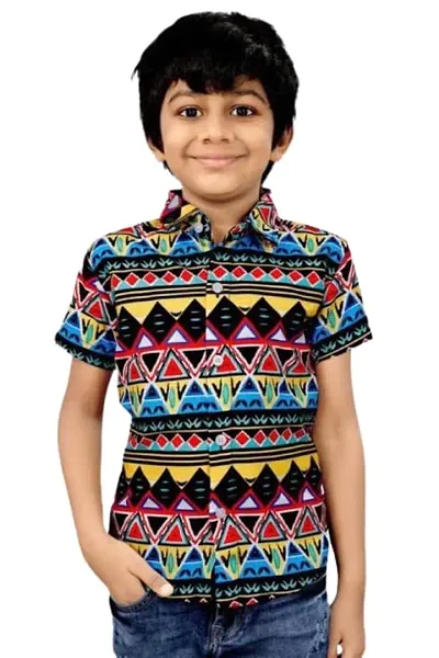 Arihant Craft Art Boy's Printed Casual Wear Shirt