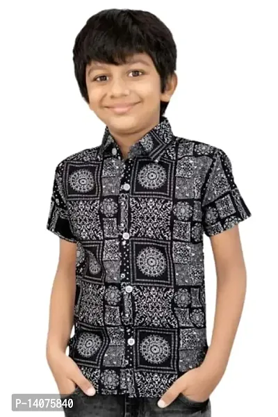 Arihant Craft Art Boy's Printed Casual Wear Shirt-thumb0