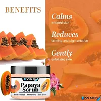 Livincy Papaya Multani Mitti Face Scrub 100gm Each Pack of 2-thumb2