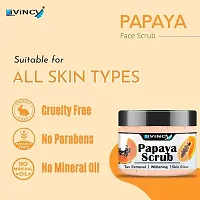 Livincy Papaya Multani Mitti Face Scrub 100gm Each Pack of 2-thumb1