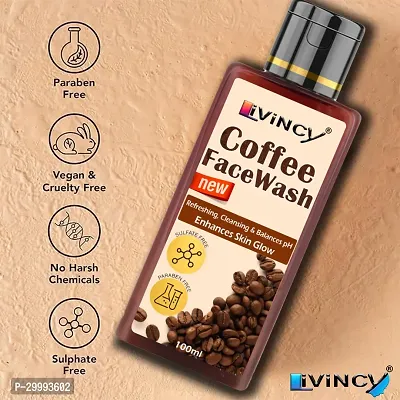 Livincy Coffee Whitening  and De-Tan Face Wash 100ml Each Pack of 3-thumb4