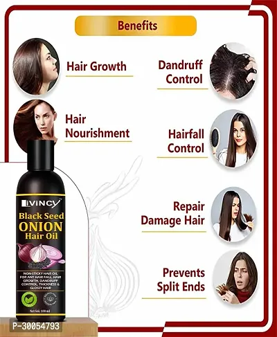 Vincy Blackseed Onion Hair Oil for Hair Regrowth 100ml-thumb4