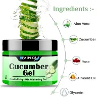 Cucumber Gel Facial Skin Care Anti Aging, Remove Dark Spots, Redness, Puffiness  Blemishes Acne Removal Scars Treatment massage Gel 100 Gm-thumb2