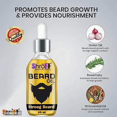 Shroff Beard Oil - fast beard growth oil for mens beardo oil Pure Natural Paraben Free Beard Oil For Hair Growths - Hair Oil| dadhi oil |  Mooch Oil | Mustache Beard oil ,Patchy Beard Beard Oil(40 ml)-thumb4