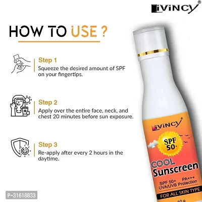 Livincy Sunscreen SPF 50 Sunscreen UVA  UVB Rays Protection-60gm-thumb4