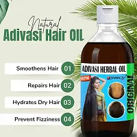 Livincy adivasi herbal hair oil 250 ml,adivasi hair growth oil for women  men-thumb1