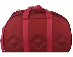 Elegant Red Nylon Solid Travel Duffel Bags-thumb1