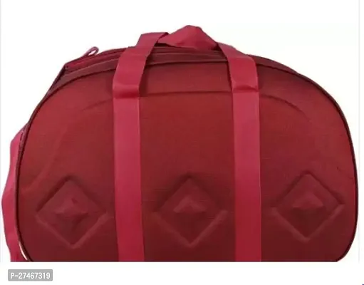 Elegant Red Nylon Solid Travel Duffel Bags-thumb2