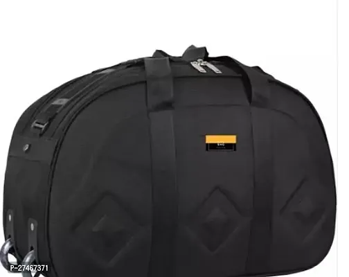 Elegant Black Nylon Solid Travel Duffel Bags-thumb0