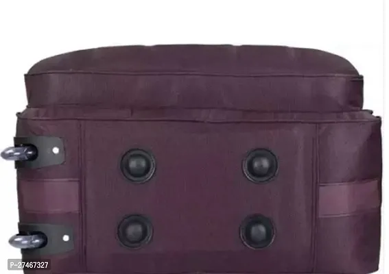 Elegant Purple Polyester Solid Travel Duffel Bags-thumb2