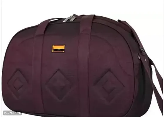 Elegant Purple Nylon Solid Travel Duffel Bags-thumb0