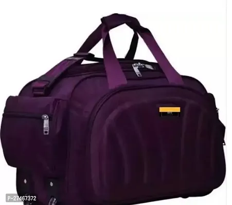 Elegant Purple Nylon Solid Travel Duffel Bags-thumb0