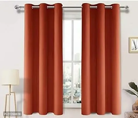 Stylish Cotton Solid Window Curtain for Home-thumb0