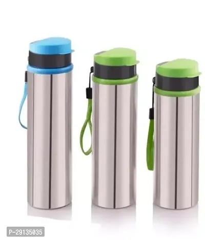 Modern Stainless Steel Solid Water Bottle, 500ml, Pack of 3