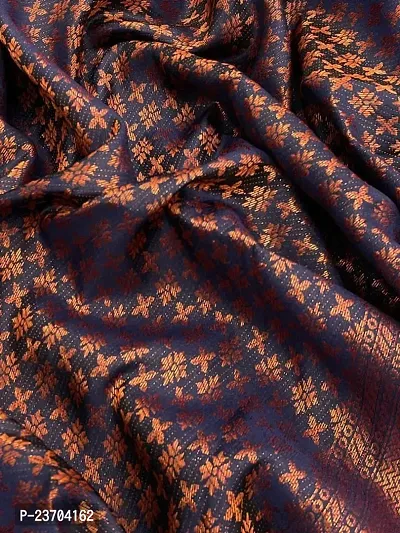 Fancy Banarasi Silk Saree With Blouse Piece For Women