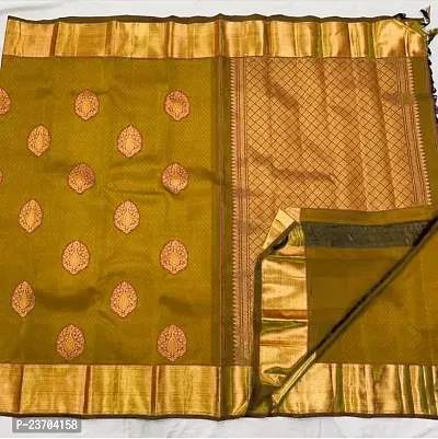 Fancy Banarasi Silk Saree With Blouse Piece For Women