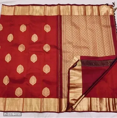 Fancy Banarasi Silk Saree With Blouse Piece For Women