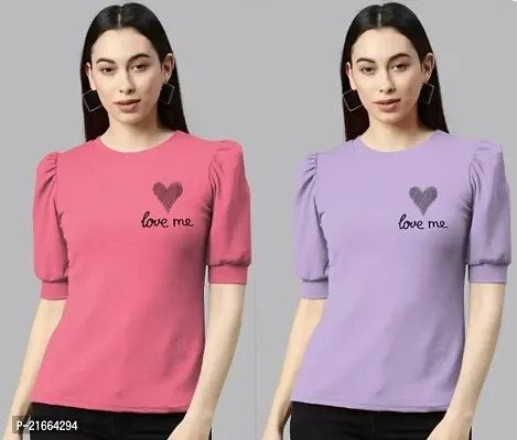 Trendy Women Tops, Combo Tops For Women, Pink and Purple-thumb0