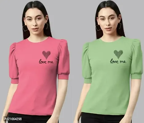 Trendy Women Tops, Combo Tops For Women, Pink and Green