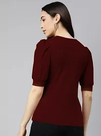 Trendy Women Tops, Combo Tops For Women, Maroon and Peach-thumb2