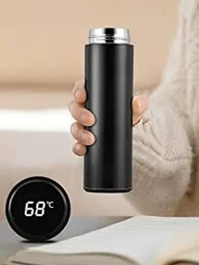 Temperature Smart Vacuum Insulated Thermos Water Bottle with