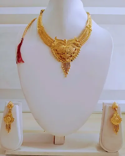 Stylish Brass Jewellery Set For Women