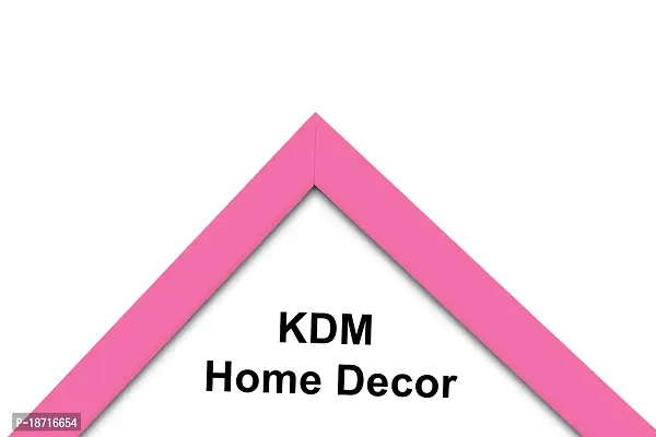 KDM HOME DECOR 1 Pcs5x7 Inch baby pink Color flexible Glass  Synthetic Wood Modern Photo Frames for Table To/Wall Hanging Stick 0.5 Inch.-thumb2