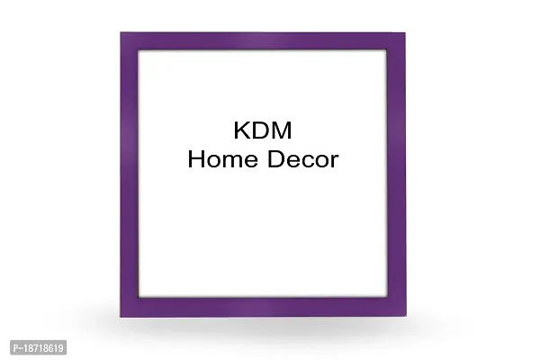 KDM HOME DECOR Photo frame 4x6 Inch Set of 2 Purple Color flexible Glass  Synthetic Wood Modern Photo Frames for Table To/Wall Hanging Stick-thumb2