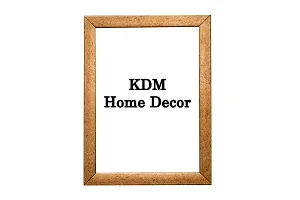 KDM HOME DECOR Photo Frames 2=8x12 inch set 2 Gold Color Table Top/Wall Hanging-thumb2