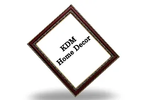 KDM HOME DECOR Photo frame 3.5x5 inch (postcard size) set of 2 Maroon Color Table Top/Wall Decoration Hanging-thumb1