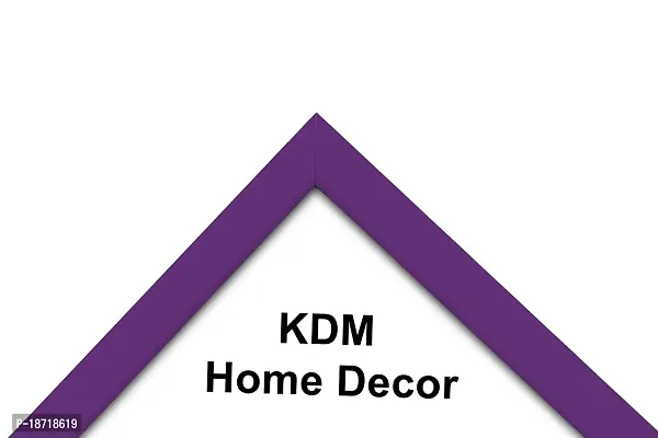 KDM HOME DECOR Photo frame 4x6 Inch Set of 2 Purple Color flexible Glass  Synthetic Wood Modern Photo Frames for Table To/Wall Hanging Stick-thumb3