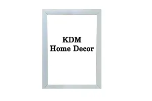 KDM HOME DECOR Photo Frames 2=8x12 inch set 2 Plain White Color Table Top/Wall Hanging 0.5 Inch-thumb2