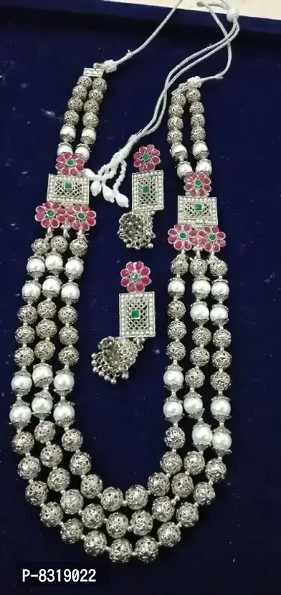 Beautiful Three line Matar Mala Set