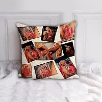 AWANI TRENDS Customized Cushion | 9 Photos Personalized Cushion Cover with Microfiber Filler (12 * 12 Inch) for Birthday Anniversary Karwa Chauth or Any Special Day-thumb1