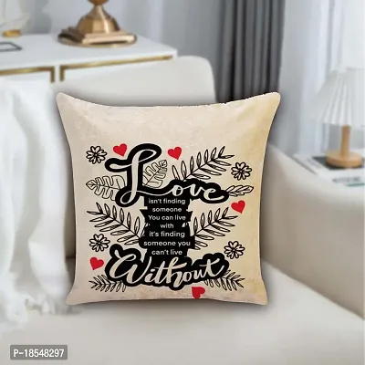 AWANI TRENDS Valentine Day Gift for Girlfriend Wife Husband Boyfriend Mom dad Birthday Gift Anniversarry Gift New Year Gift Cushion Cover (16x16 inch) with Vacume Pack Filler27