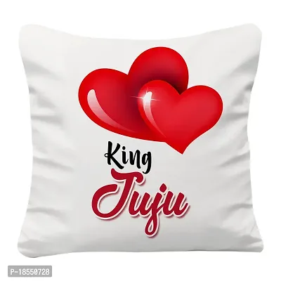 AWANI TRENDS Happy Marriage Anniversary Printed Cushion Cover with Microfiber Filler (12 * 12 Inch) | Love Gift for Valentine's Day or Birthday | Unique Wedding Gift for DII and Jiju (Pack of 2)-thumb3
