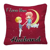 AWANI TRENDS Valentines Gift for Husband/Boyfriend| Marriage Combo | Surprise Gift Hamper - I Love You Husband Quoted Cushion Cover with Filler and Greeting Card-thumb1