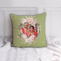AWANI TRENDS Customized Cushion | Photos Customized with Name Cushion Cover with Microfiber Filler (12 * 12 Inch) for Birthday Anniversary or Any Special Day |Memorable  Unique Gift Pack-thumb1