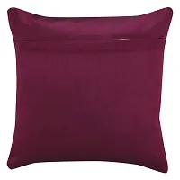 AWANI TRENDS Cushion Covers|Sofa Cushion Sofa Pillows for Home Decor Soft Velvet Fabric Cushion Cover Set of 5(16 x 16 Inch) (Red)-thumb3