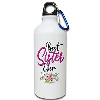 AWANI TRENDS Gift for Sister, Birthday Gift for Sister, Best Sister Ever Printed Cushion (12 * 12 Inch) with Sipper/Water Bottle, Greeting Card and Keychain Gift for Sister on Birthday, Rakhi-thumb2
