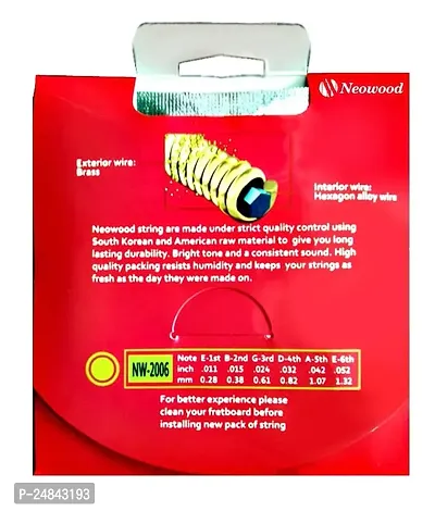 Neowood (NW-2006) Acoustic Guitar Strings set. (011 - .052).-thumb3