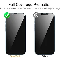 Yatch Edge to Edge Privacy Tempered Glass for iPhone 13 pro Max   iPhone 14 Plus  with Easy Self Installation Kit | Black-thumb3