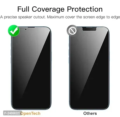 Yatch Edge to Edge Privacy Tempered Glass for iPhone 13 pro Max   iPhone 14 Plus  with Easy Self Installation Kit | Black-thumb4