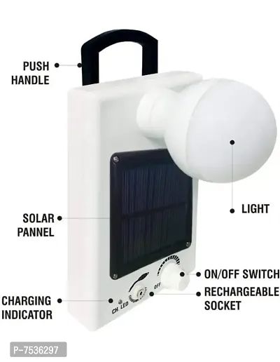 Thunder Solar Rechargeable Multifunctional Multicolor 12 watt Led Bulb With Free AASMA 7 Watt Led Bulb-thumb3