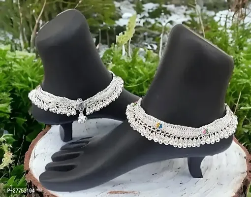 Silver heavy payal design store