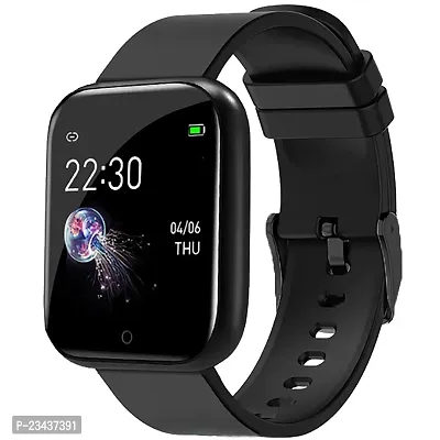 Smart Watches ID116 Bluetooth Smartwatch Wireless Fitness Band for Boys, Girls, Men, Women  Kids (Black)-thumb0