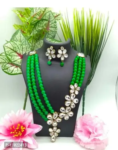 Elegant One Side Long Jewellery Set For Women